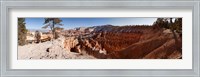 Framed Rock formations at Bryce Canyon National Park, Utah, USA