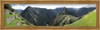 Framed High angle view of a valley, Machu Picchu, Cusco Region, Peru