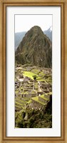 Framed High angle view of an archaeological site, Machu Picchu, Cusco Region, Peru