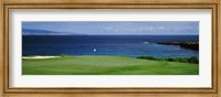 Framed Kapalua Golf Course, Maui, Hawaii