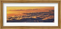 Framed Sunset above the clouds, Hawaii, USA