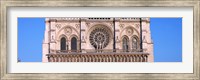 Framed Architectural detail of a cathedral, Notre Dame de Paris, Paris, Ile-de-France, France