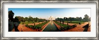 Framed Taj Mahal and Gardens, Agra, Uttar Pradesh, India