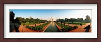 Framed Taj Mahal and Gardens, Agra, Uttar Pradesh, India