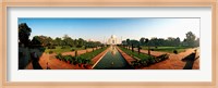 Framed Taj Mahal and Gardens, Agra, Uttar Pradesh, India