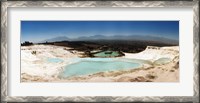 Framed Travetine Pool and Hot Springs, Pamukkale, Denizli Province, Turkey