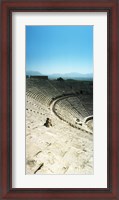 Framed Ancient theatre in the ruins of Hierapolis, Pamukkale,Turkey (vertical)