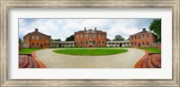 Framed Tryon Palace in New Bern, North Carolina, USA