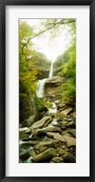 Framed Kaaterskill Falls in autumn, New York State