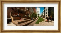 Framed People on the street in a city, High Line, Chelsea, Manhattan, New York City, New York State, USA