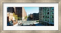 Framed Surrounding streets and buildings from the High Line in Chelsea, New York City, New York State, USA