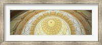 Framed Ceiling of the dome of the Texas State Capitol building, Austin, Texas
