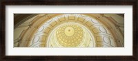 Framed Ceiling of the dome of the Texas State Capitol building, Austin, Texas