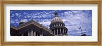 Framed Low angle view of the Texas State Capitol Building, Austin, Texas, USA