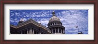 Framed Low angle view of the Texas State Capitol Building, Austin, Texas, USA