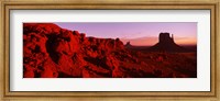 Framed Butte rock formations at Monument Valley, Arizona