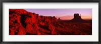 Framed Butte rock formations at Monument Valley, Arizona