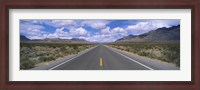 Framed Road passing through a desert, Death Valley, California, USA