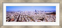 Framed Houses in a city, San Francisco, California, USA 2012