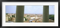 Framed City viewed from the Leaning Tower Of Pisa, Piazza Dei Miracoli, Pisa, Tuscany, Italy