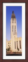 Framed Boston Avenue United Methodist Church in Tulsa, Oklahoma, USA