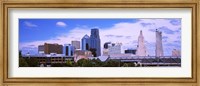 Framed Skyscraper and Broadway Bridge in Kansas City, Missouri, USA 2012