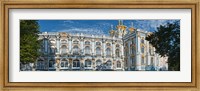 Framed Facade of a palace, Catherine Palace, Tsarskoye Selo, St. Petersburg, Russia