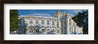 Framed Facade of a palace, Catherine Palace, Tsarskoye Selo, St. Petersburg, Russia