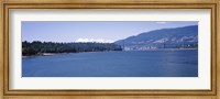 Framed Lions Gate Bridge with Mountain in the Background, Vancouver, British Columbia, Canada