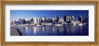 Framed Marina View, Vancouver, British Columbia, Canada 2013