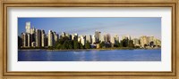 Framed City skyline, Vancouver, British Columbia, Canada