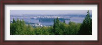 Framed Vancouver viewed from from a far, British Columbia, Canada