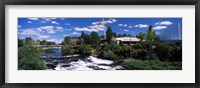 Framed Imax Theater with Spokane Falls, Spokane, Washington State, USA