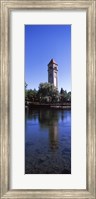 Framed Clock Tower at Riverfront Park, Spokane, Washington State, USA