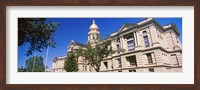 Framed Low angle view of a government building, Wyoming State Capitol, Cheyenne, Wyoming, USA