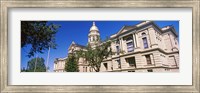 Framed Low angle view of a government building, Wyoming State Capitol, Cheyenne, Wyoming, USA