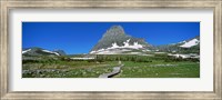 Framed Hidden Lake Nature Trail at US Glacier National Park, Montana, USA