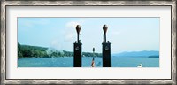 Framed View from the Minne Ha Ha Steamboat, Lake George, New York State, USA