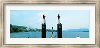 Framed View from the Minne Ha Ha Steamboat, Lake George, New York State, USA