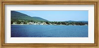 Framed View of a dock, Lake George, New York State, USA