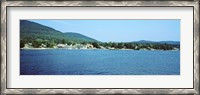 Framed View of a dock, Lake George, New York State, USA