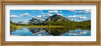 Framed Mount Rundle and Sulphur Mountain, Banff National Park, Alberta, Canada