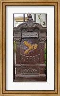 Framed Mailbox on a gate of a house, Rio De Janeiro, Brazil