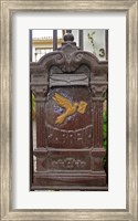 Framed Mailbox on a gate of a house, Rio De Janeiro, Brazil
