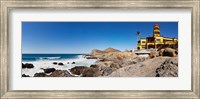 Framed Hacienda Cerritos on the Pacific Ocean, Todos Santos, Baja California Sur, Mexico