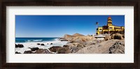 Framed Hacienda Cerritos on the Pacific Ocean, Todos Santos, Baja California Sur, Mexico