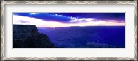Framed Grand Canyon at dusk, Grand Canyon National Park, Arizona, USA