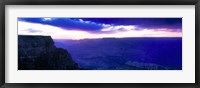 Framed Grand Canyon at dusk, Grand Canyon National Park, Arizona, USA