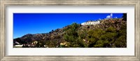 Framed Low angle view of Hollywood Sign, Hollywood Hills, Hollywood, Los Angeles, California, USA