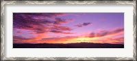 Framed Clouds in the sky at dusk, Las Vegas, Nevada, USA